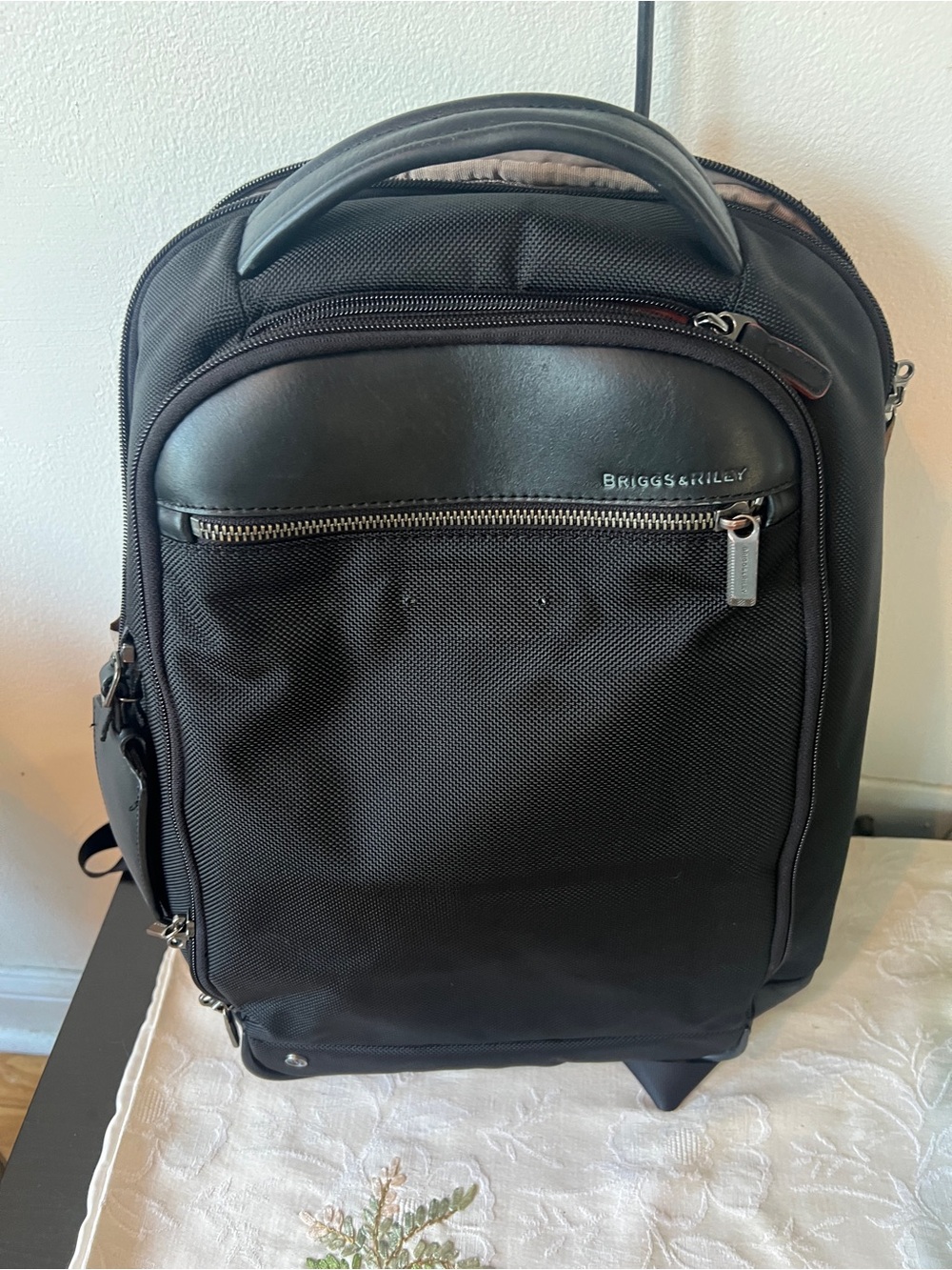 Briggs & Riley Black Slim Backpack